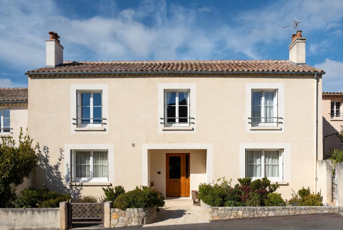 Maison individuelle type de celles dont l'expertise du bâti peut être réalisée